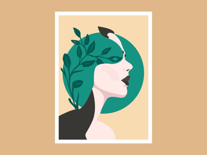 portrait woman, Poster beauty girl
