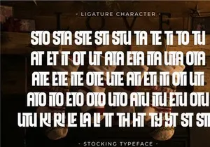 Stocking - Condensed Sans Serif
