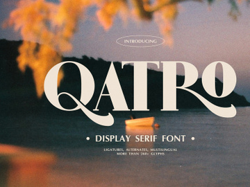 Qatro | Display Serif Font preview picture