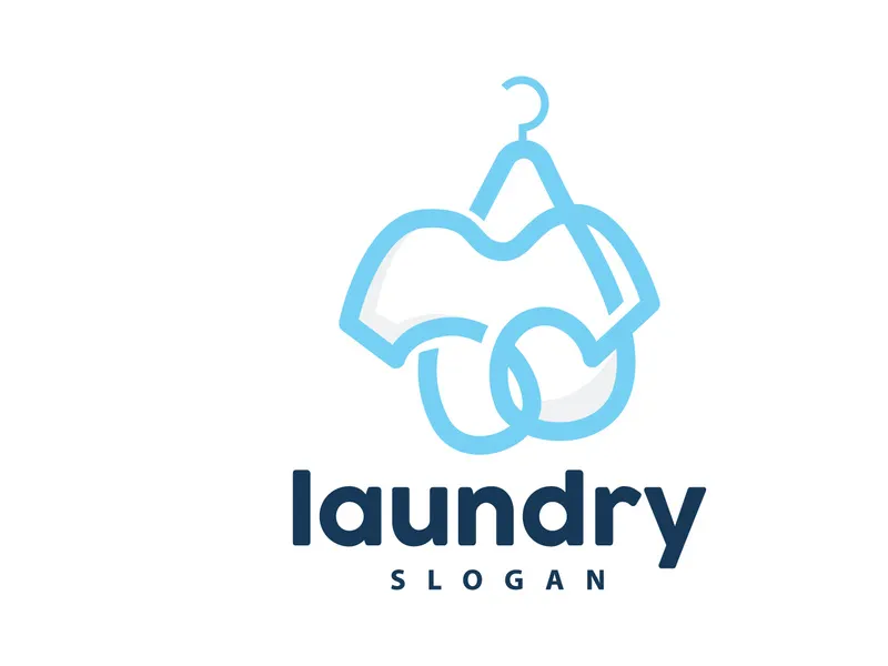 Laundry Logo, Cleaning Washing Vector