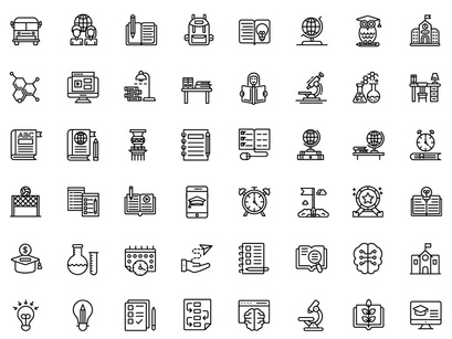 190+ Education Icons Pack