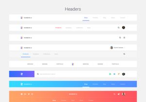 Epic Rainbow UI Kit Sketch + PSD