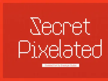 Secret Pixelated | Pixelated Font preview picture