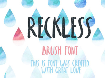 Reckless Free Font preview picture