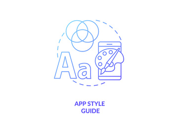 App style guide concept icon preview picture