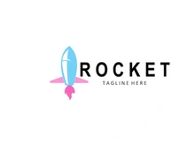 Rocket Logo Design, space exploration vehicle