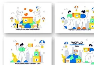 10 World Humanitarian Day Illustration