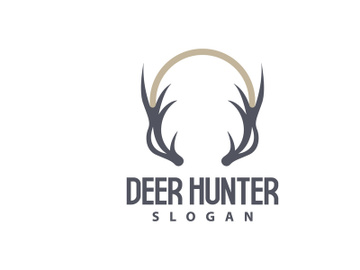 Deer Logo Deer Hunter Vector Forest Animal Design preview picture