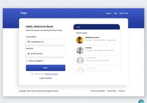 Web Login Screens Pack UI Templates