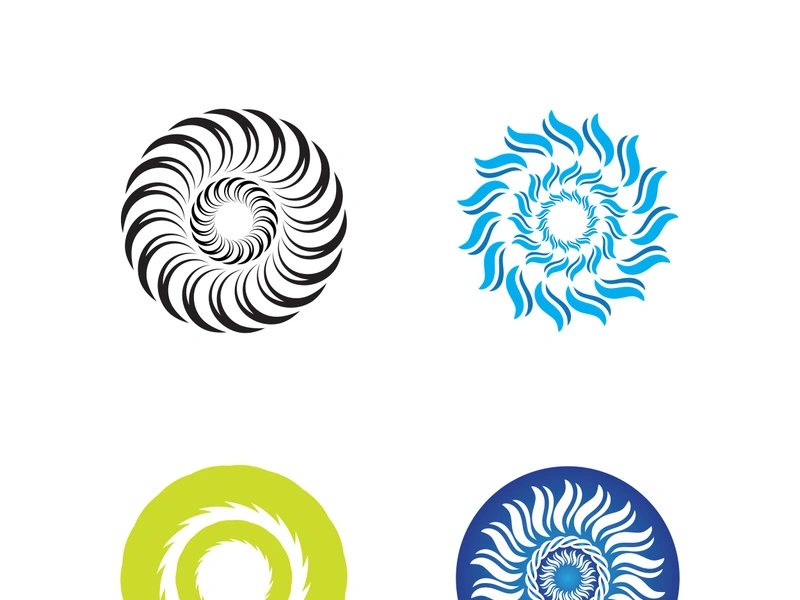 vortex vector illustration icon logo template design