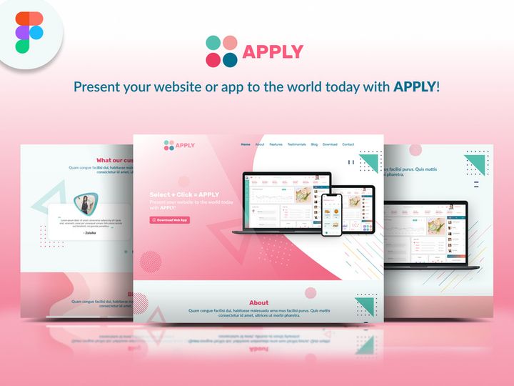 APPLY | Web + Mobile App Landing Page