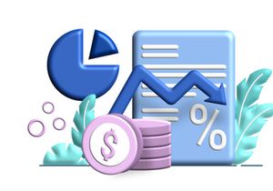 Inflation Business 3d flat Illustration for business finance