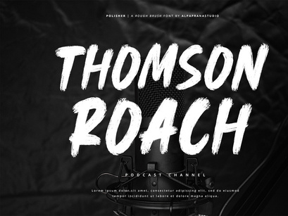 Polisher - Rough Brush Font