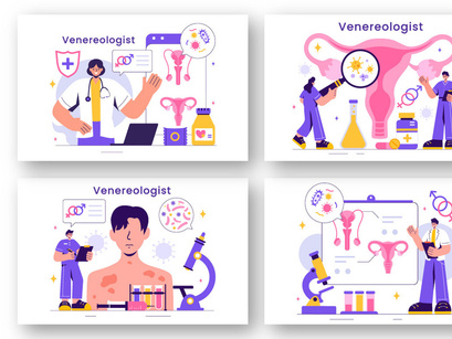 9 Venereologist Diagnostic Illustration