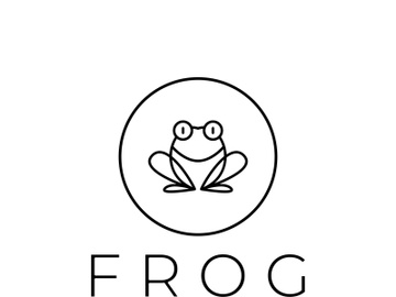 frog logo simple vector design template preview picture