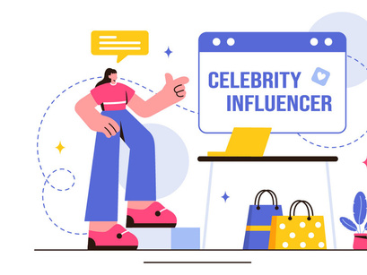 18 Celebrity Influencers Illustration