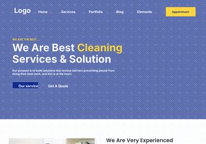 Cleaning Services Website UI Design – Professional Service Compa