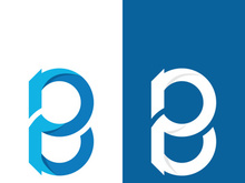 B letter logo template vector illustration