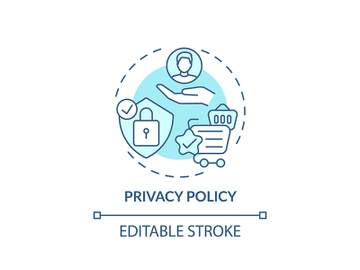 Privacy policy concept icon preview picture