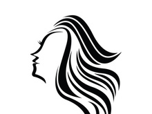 Women beauty, salon, spa, hair minimalist logo design inspiration
