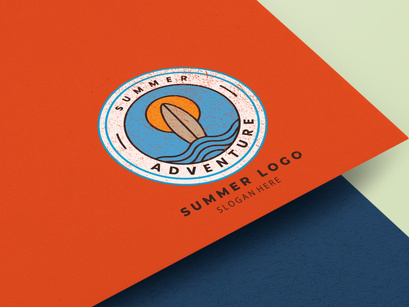 Summer logo design Template