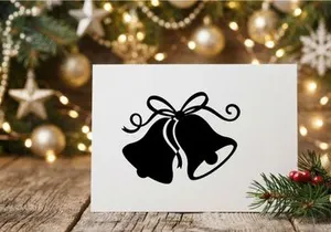 Christmas Bell Decorations with Ribbon for Holiday Celebrations