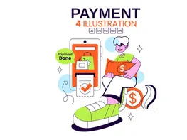 4 Payment Vector Illustration preview picture