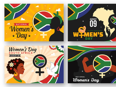 10 Women's Day in South Africa Illustration