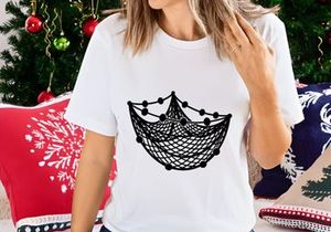 Minimalist hammock net vector black white line art illustration