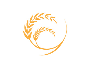 Agriculture wheat rice icon illustration preview picture