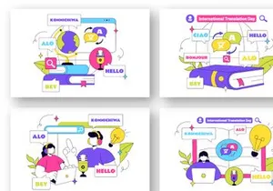 10 International Translation Day Illustration
