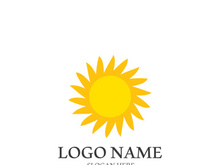 Sun vector illustration icon logo template design