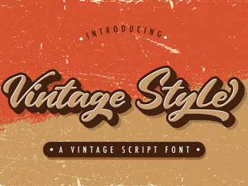 Vintage Style - Bold Script Font preview picture
