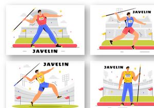 9 Javelin Throw Sports Illustration