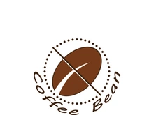 Coffee bean icon vector illustration template