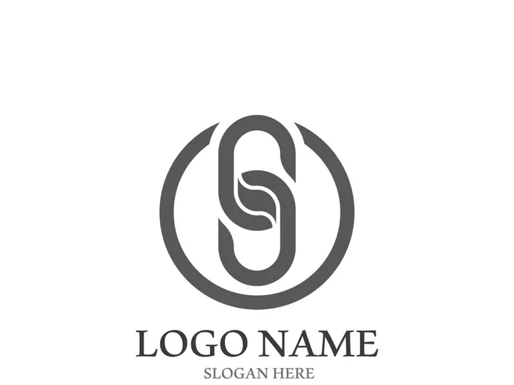 S letter creative icon logo design elegant vector illustration