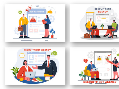 9 Recruitment Agency Illustration