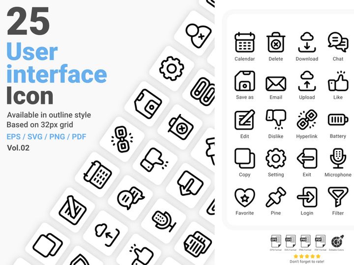 User Interface Icon Pack Vol.02