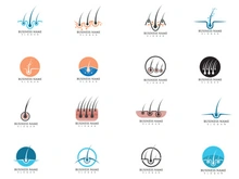 Hair treatment logo vector