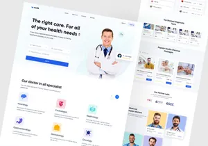 Medical Landing page design