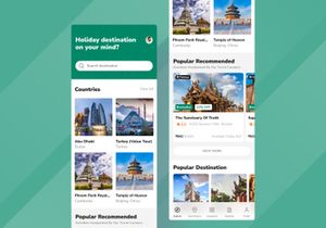 Travel Mobile App UI Kit Template