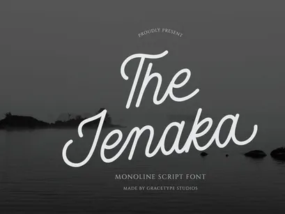 Jenaka | Monoline Script