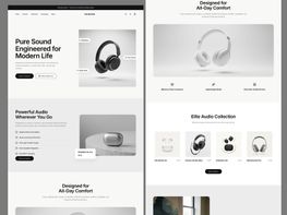 Sonara Audio E-Commerce Website Design | Premium Headphones preview picture
