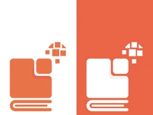 Digital book logo technology vector icon design