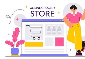 10 Online Grocery Store Illustration