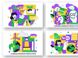 10 Carbon Footprint Reduction Illustration preview picture