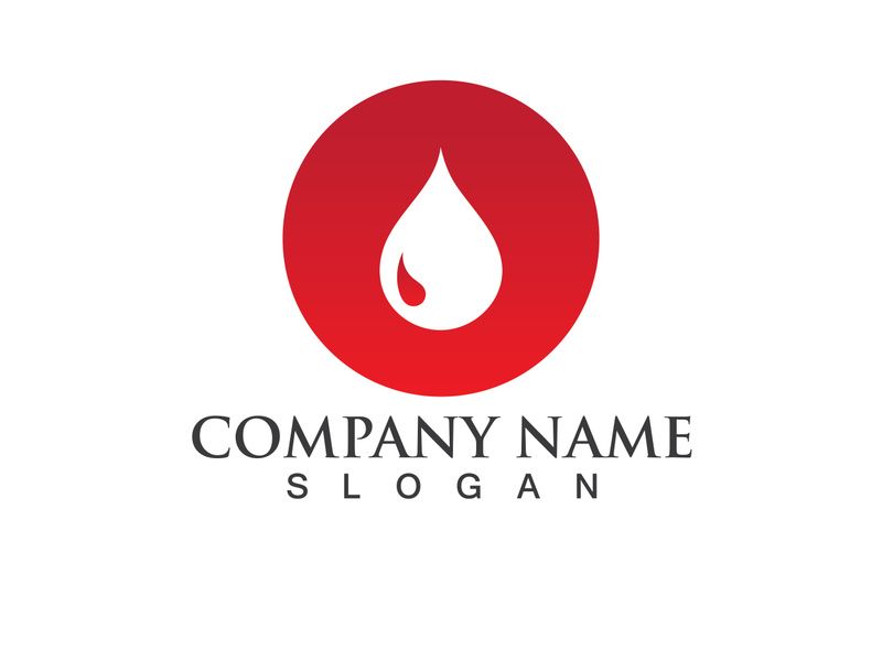 Blood drop donor vector icon
