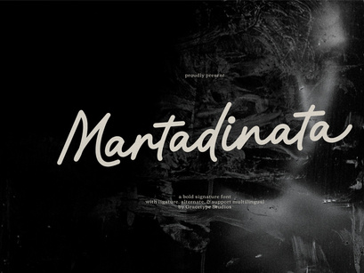 Martadinata | Bold Signature Font