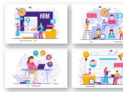 13 HRM Human Resource Management Illustration