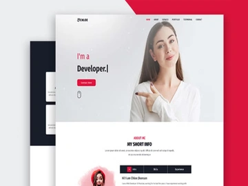 Personal Portfolio Landing Page website preview picture